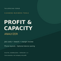 Cleaning Profit and Capacity Analyzer digital download: job costs, rework and margin review
