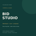 TailorScan Commercial Cleaning Bid Studio: workload, recurring costs and proposal software