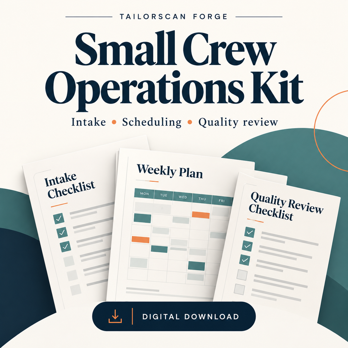 Small Crew Operations Kit — illustrated digital download cover; artwork is conceptual